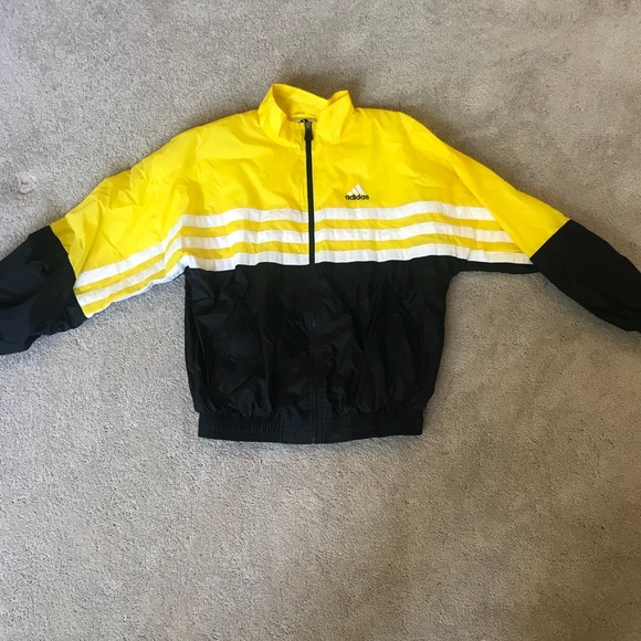 adidas yellow and black jacket